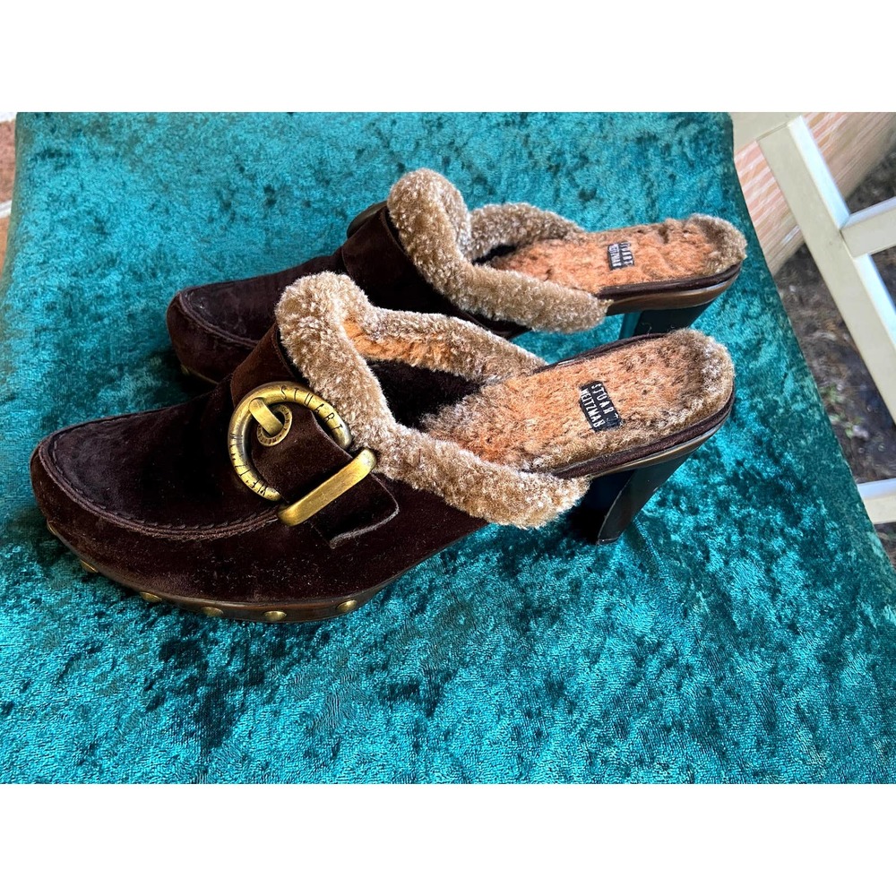 Stuart Weitzman Sherpa Clog Mule 7.5 - image 5